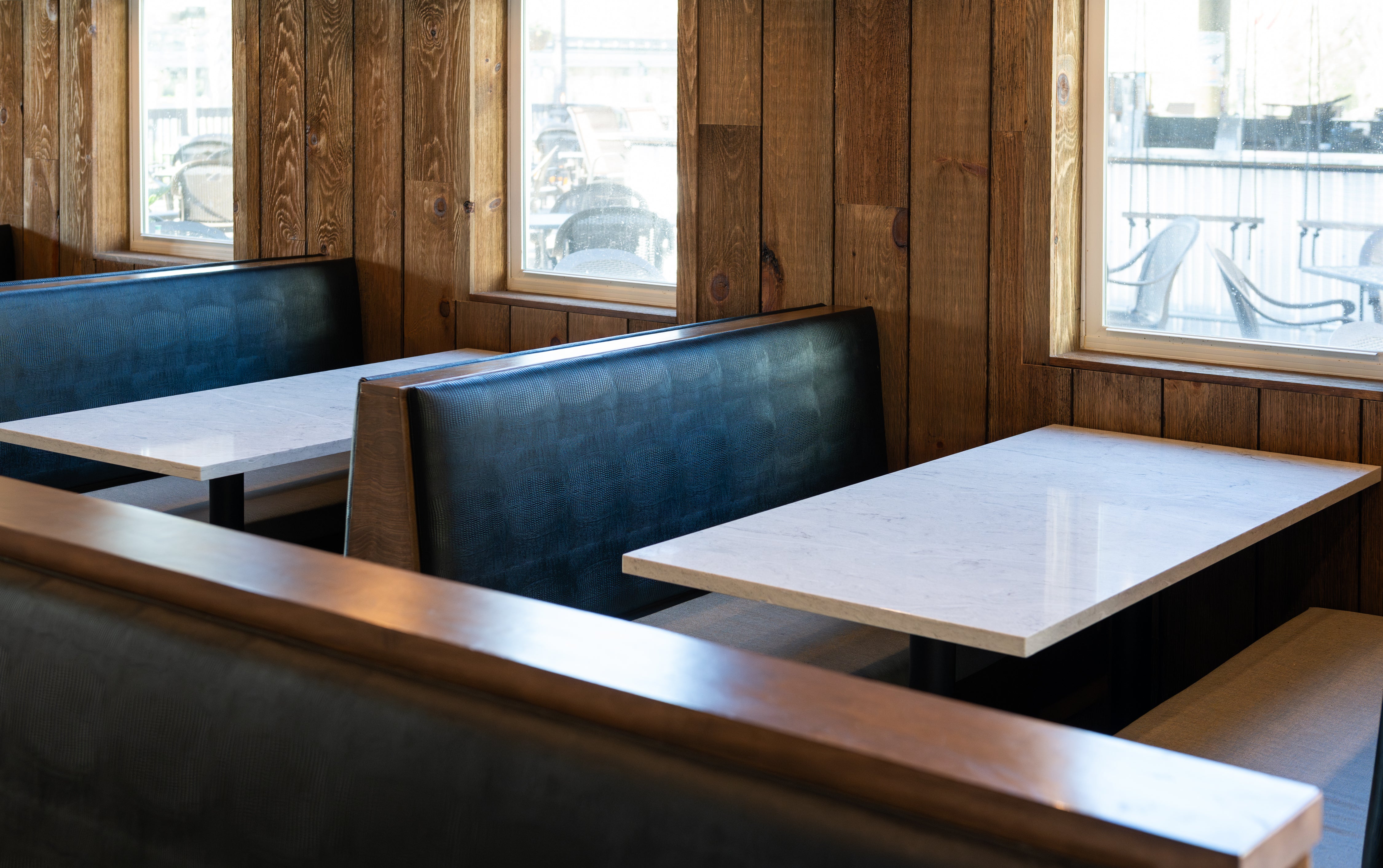 Wood Booth / Banquette (Cushioned Seat Option)