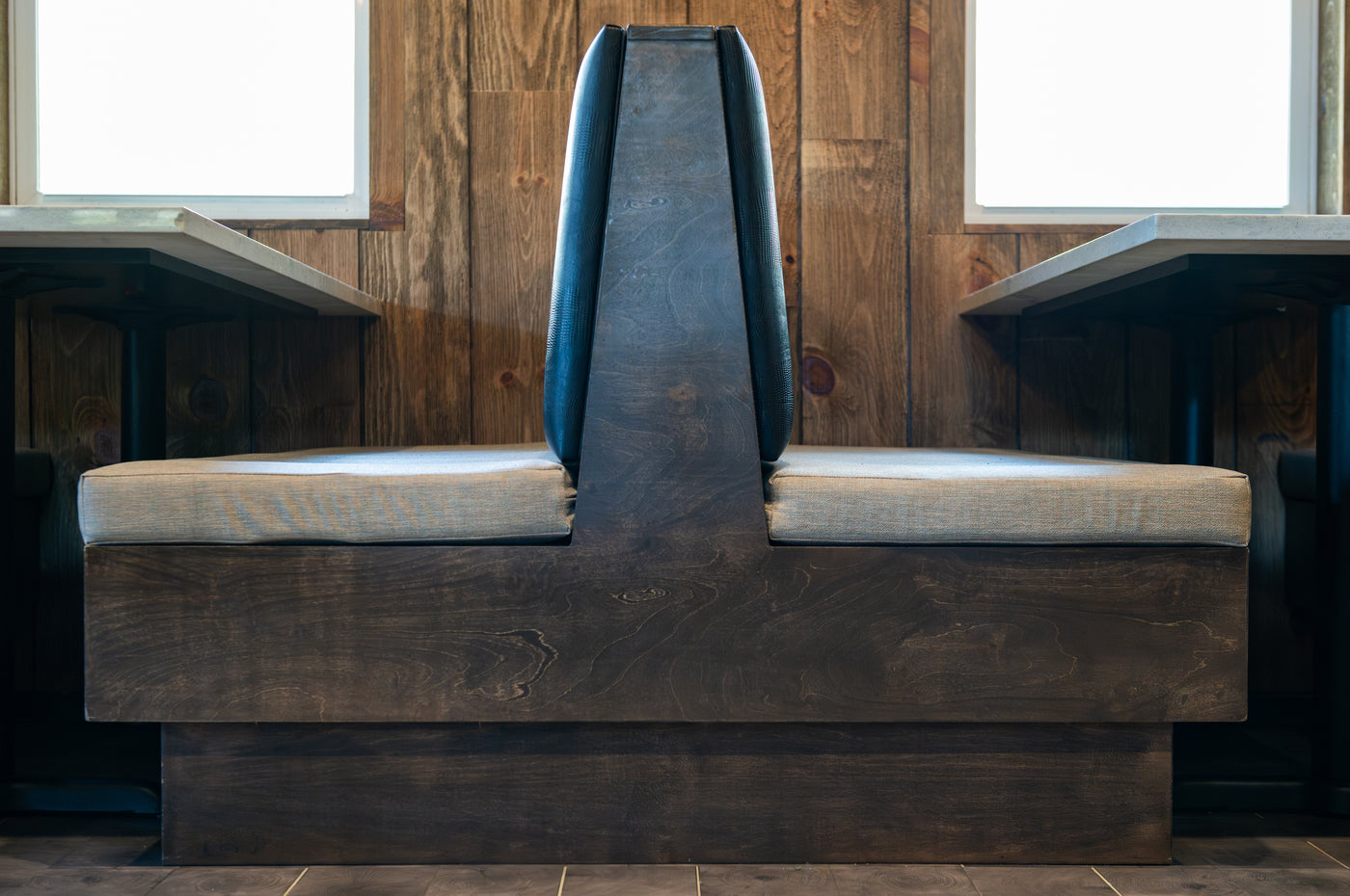 Wood Booth / Banquette (Cushioned Seat Option)